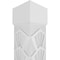Ekena Millwork Craftsman Classic Square Non-Tapered Coastal Fretwork Column w/ Standard Capital & Standard Base CC0808ENCTLCSCS - alternate 4